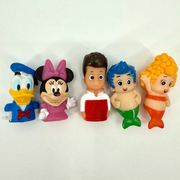 Disney Other - Mixed Lot of 5 Children’s Finger Puppets Bath Time Disney Nickelodeon Paw Patrol